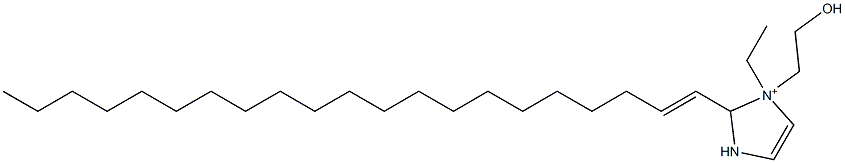 1-Ethyl-2-(1-henicosenyl)-1-(2-hydroxyethyl)-4-imidazoline-1-ium Structure
