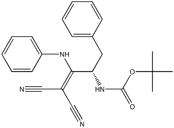 [(S)-3-Phenyl-2-[(tert-butoxycarbonyl)amino]-1-anilinopropylidene]malononitrile