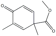 1,3-Dimethyl-4-oxo-2,5-cyclohexadiene-1-carboxylic acid methyl ester,,结构式