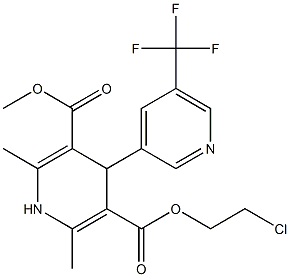 4-[5-(Trifluoromethyl)pyridin-3-yl]-1,4-dihydro-2,6-dimethylpyridine-3,5-dicarboxylic acid 3-methyl 5-(2-chloroethyl) ester