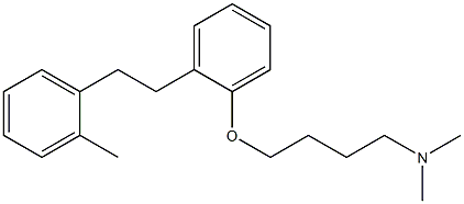 4-[2-[2-(2-Methylphenyl)ethyl]phenoxy]-N,N-dimethylbutan-1-amine Struktur