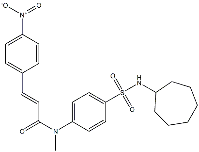  N-[4-(Cycloheptylsulfamoyl)phenyl]-N-methyl-4-nitro-trans-cinnamamide