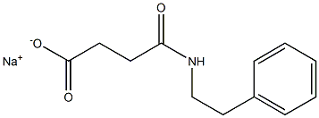 3-(Phenethylcarbamoyl)propionic acid sodium salt Structure