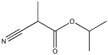 2-シアノプロピオン酸イソプロピル 化学構造式