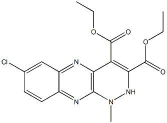 7-Chloro-1-methyl-1,2-dihydropyridazino[3,4-b]quinoxaline-3,4-dicarboxylic acid diethyl ester