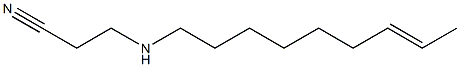 N-(2-Cyanoethyl)-7-nonenylamine,,结构式