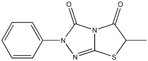 2-Phenyl-6-methylthiazolo[2,3-c][1,2,4]triazole-3,5(2H,6H)-dione Structure