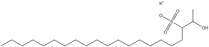 2-ヒドロキシヘニコサン-3-スルホン酸カリウム 化学構造式
