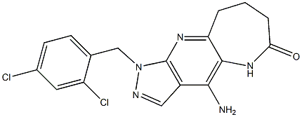 4-Amino-1-(2,4-dichlorobenzyl)-5,7,8,9-tetrahydro-1,2,5,10-tetraazacyclohept[f]inden-6(1H)-one|