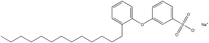 3-(2-Tridecylphenoxy)benzenesulfonic acid sodium salt Structure