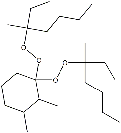 2,3-Dimethyl-1,1-bis(1-ethyl-1-methylpentylperoxy)cyclohexane,,结构式