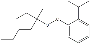 2-Isopropylphenyl 1-methyl-1-ethylpentyl peroxide Struktur