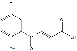 4-(5-Fluoro-2-hydroxyphenyl)-4-oxo-2-butenoic acid,,结构式