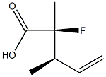 (2S,3R)-2-Fluoro-2,3-dimethyl-4-pentenoic acid 结构式