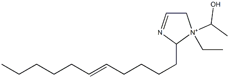 1-Ethyl-1-(1-hydroxyethyl)-2-(5-undecenyl)-3-imidazoline-1-ium Structure