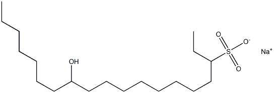 12-Hydroxynonadecane-3-sulfonic acid sodium salt