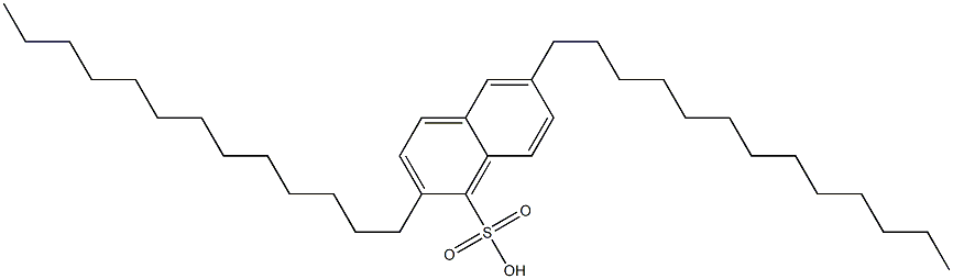 2,6-Ditridecyl-1-naphthalenesulfonic acid Structure