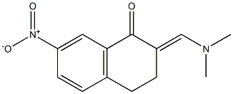3,4-Dihydro-2-(dimethylaminomethylene)-7-nitro-1(2H)-naphthalenone Struktur