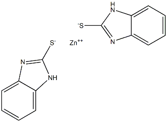 Zinc bis(1H-benzimidazole-2-thiolate),,结构式