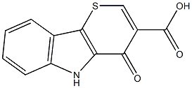 4,5-Dihydro-4-oxothiopyrano[3,2-b]indole-3-carboxylic acid Struktur