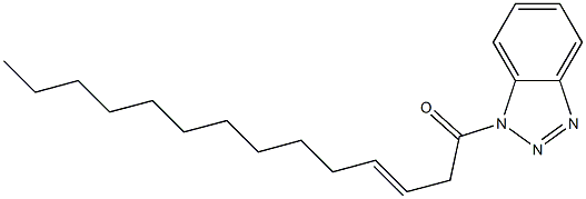 1-(3-Tetradecenoyl)-1H-benzotriazole Structure