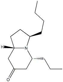 (3R,5R,8aS)-3-Butyl-5-propyl-1,2,3,5,6,8a-hexahydroindolizin-7(8H)-one Structure