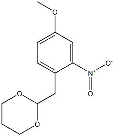 1-Nitro-2-(1,3-dioxan-2-ylmethyl)-5-methoxybenzene Struktur