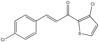 (E)-3-(4-Chlorophenyl)-1-(3-chloro-2-thienyl)-2-propen-1-one Structure