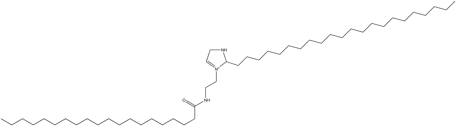 2-Docosyl-3-[2-(icosanoylamino)ethyl]-3-imidazoline-3-ium,,结构式