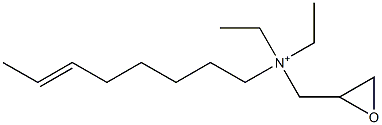 Diethyl(6-octenyl)glycidylaminium Structure