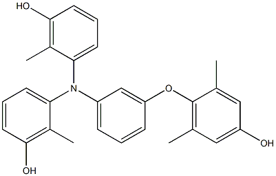 N,N-Bis(3-hydroxy-2-methylphenyl)-3-(4-hydroxy-2,6-dimethylphenoxy)benzenamine