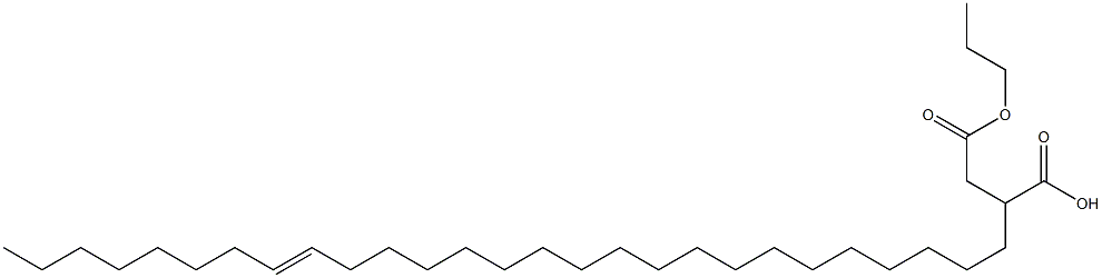 2-(19-Heptacosenyl)succinic acid 1-hydrogen 4-propyl ester Struktur