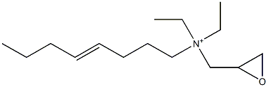 N,N-Diethyl-N-(4-octenyl)-2-oxiranemethanaminium Structure