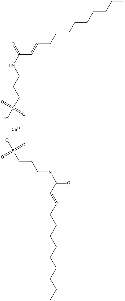 Bis[3-(2-dodecenoylamino)-1-propanesulfonic acid]calcium salt 结构式