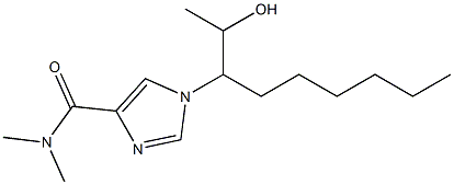 N,N-Dimethyl-1-[1-(1-hydroxyethyl)heptyl]-1H-imidazole-4-carboxamide Structure