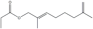 Propionic acid 2,7-dimethyl-2,7-octadienyl ester 结构式