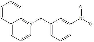 1-(3-ニトロフェニルメチル)キノリニウム 化学構造式
