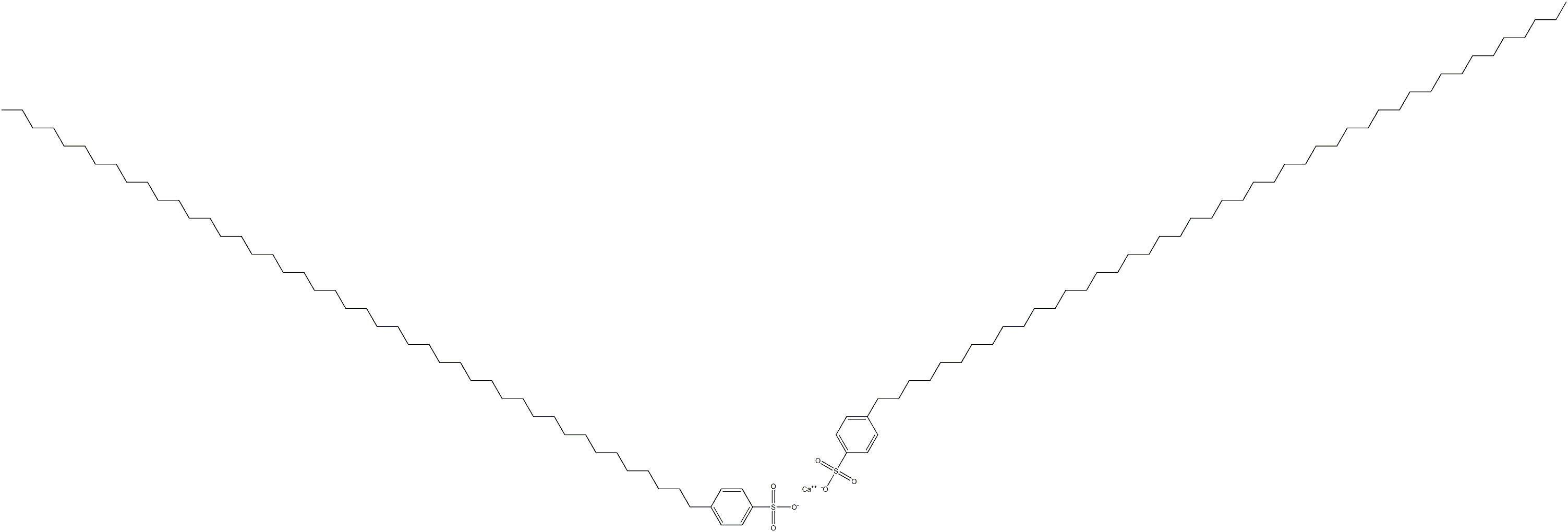 Bis[4-(pentatetracontan-1-yl)benzenesulfonic acid]calcium salt Struktur