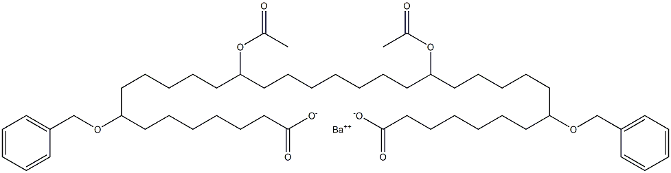 Bis(8-benzyloxy-14-acetyloxystearic acid)barium salt,,结构式