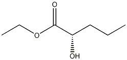 (S)-2-ヒドロキシペンタン酸エチル 化学構造式