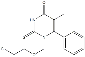 1-[(2-Chloroethoxy)methyl]-6-phenylthiothymine Structure