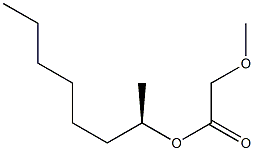 (-)-メトキシ酢酸(R)-1-メチルヘプチル 化学構造式