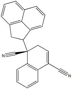(1R)-[1-[(1R)-Acenaphthen-1-yl]-1,2-dihydronaphthalene]-1,4-dicarbonitrile Struktur