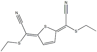  2,2'-(2,5-Dihydrothiophene-2,5-diylidene)bis[2-(ethylthio)acetonitrile]