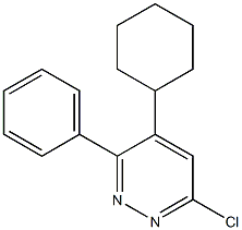 6-Chloro-3-phenyl-4-cyclohexylpyridazine Structure