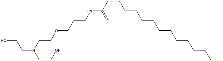 N-[3-[2-[Bis(2-hydroxyethyl)amino]ethoxy]propyl]pentadecanamide Structure