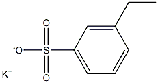 3-Ethylbenzenesulfonic acid potassium salt Structure