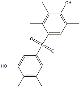 3,4'-Dihydroxy-2',3',4,5,5',6-hexamethyl[sulfonylbisbenzene] 结构式