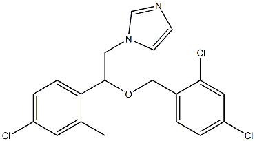 1-[2-(4-Chloro-2-methylphenyl)-2-[(2,4-dichlorobenzyl)oxy]ethyl]-1H-imidazole Structure