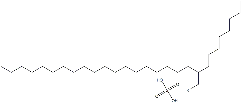 Sulfuric acid 2-octylhenicosyl=potassium salt,,结构式